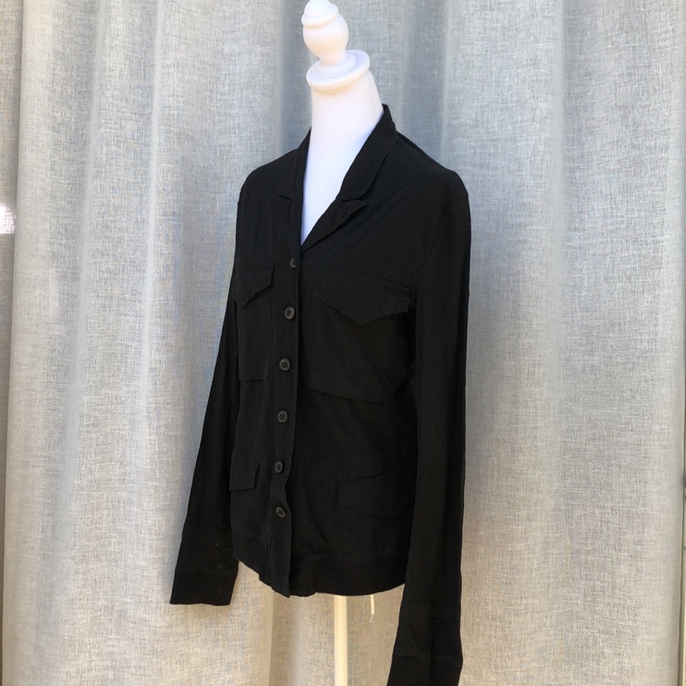 Rundholz Black Button Down Collared Long Sleeve S… - image 3
